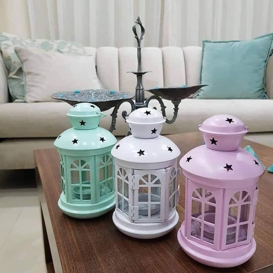فانوس رمضان أيكيا معدني متوفر بالوان متعددة